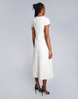 Maison Marie Saint Pierre | Dress | ERLAN | White | Navy