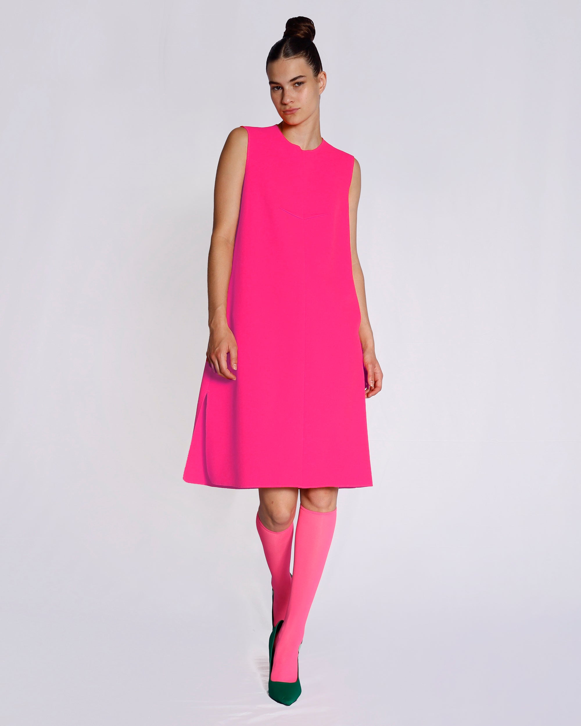 Maison Marie Saint Pierre | Dress | EPIFANIA | Pink Fluo | Orange
