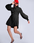 Maison Marie Saint Pierre | Dress | KATRINA | Black | Hat | KATHEL | Red