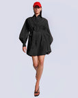 Maison Marie Saint Pierre | Dress | KATRINA | Black | Hat | KATHEL | Red
