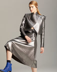 Maison Marie Saint Pierre | Jackets and Coats | Collager | Silver/Pewter