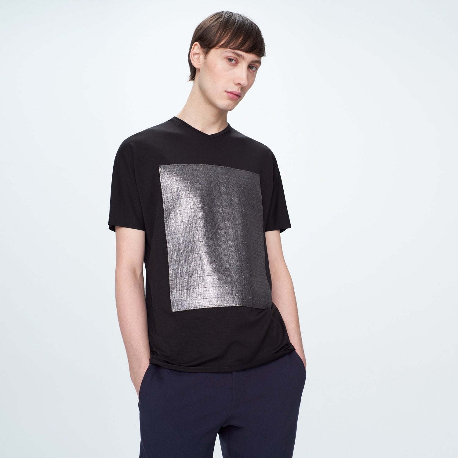 T-shirt Cydnide | Black/Silver