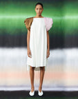 Dress UCIFICA | White/Multi | Maison Marie Saint Pierre