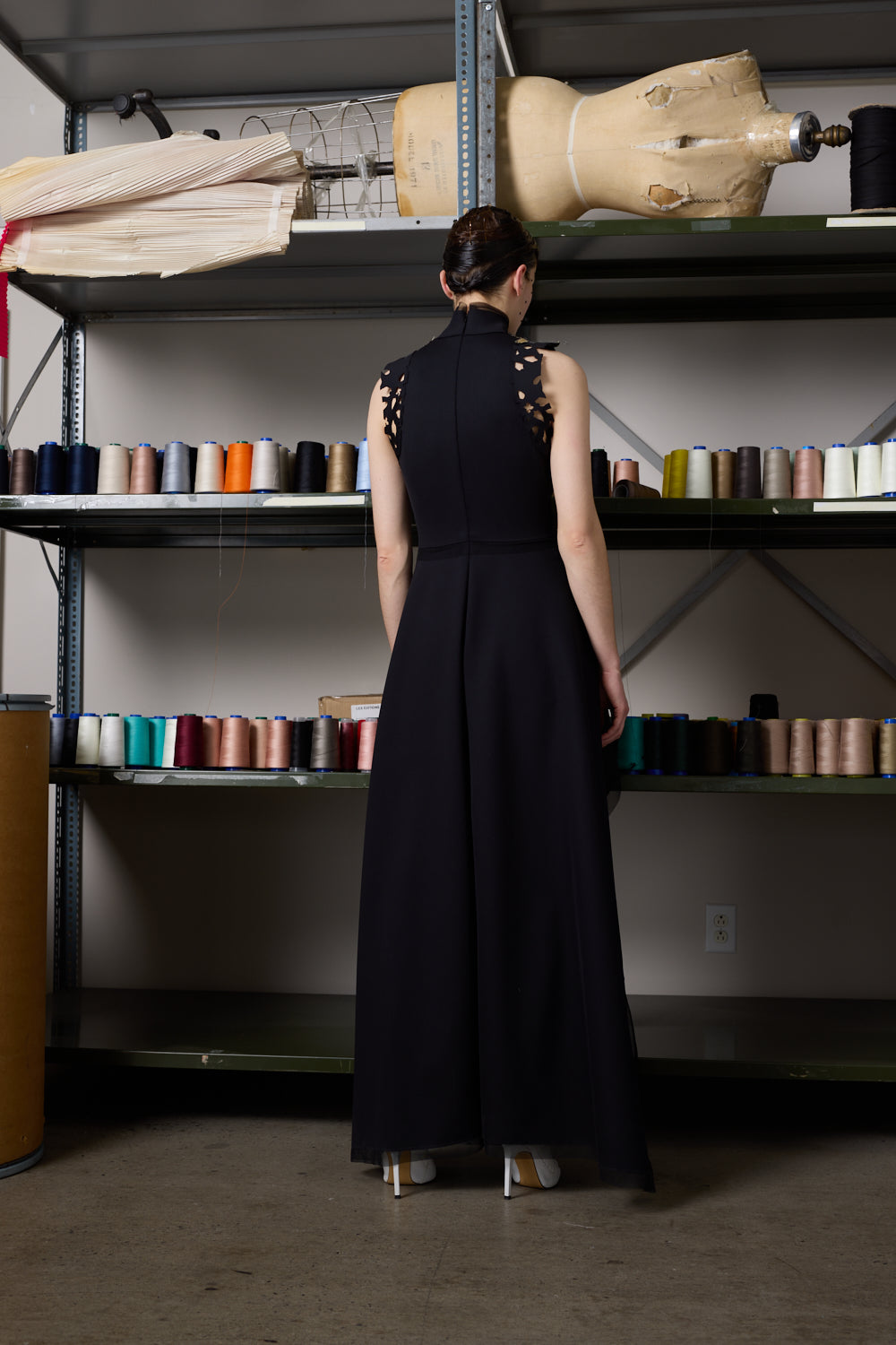 Dress WITNEY | Black/Gold | Maison Marie Saint Pierre