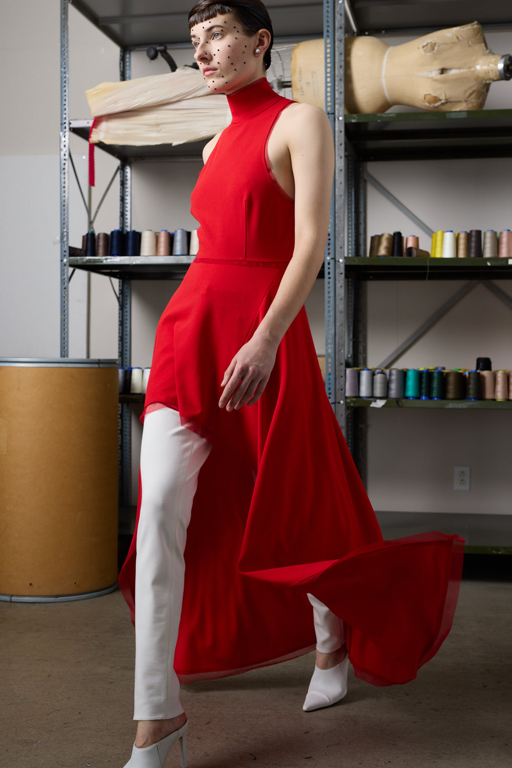 Dress WITNEY2 | Red | Maison Marie Saint Pierre