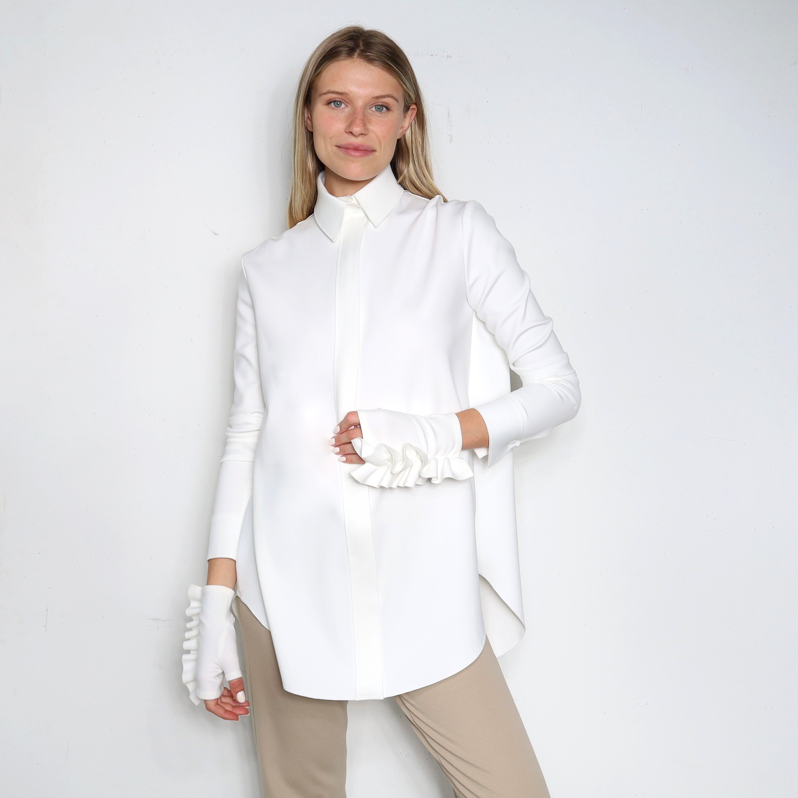 Gloves FORNAX | White | Maison Marie Saint Pierre