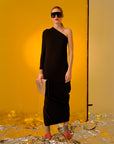 Dress FRIDA | Black/Multi | Maison Marie Saint Pierre