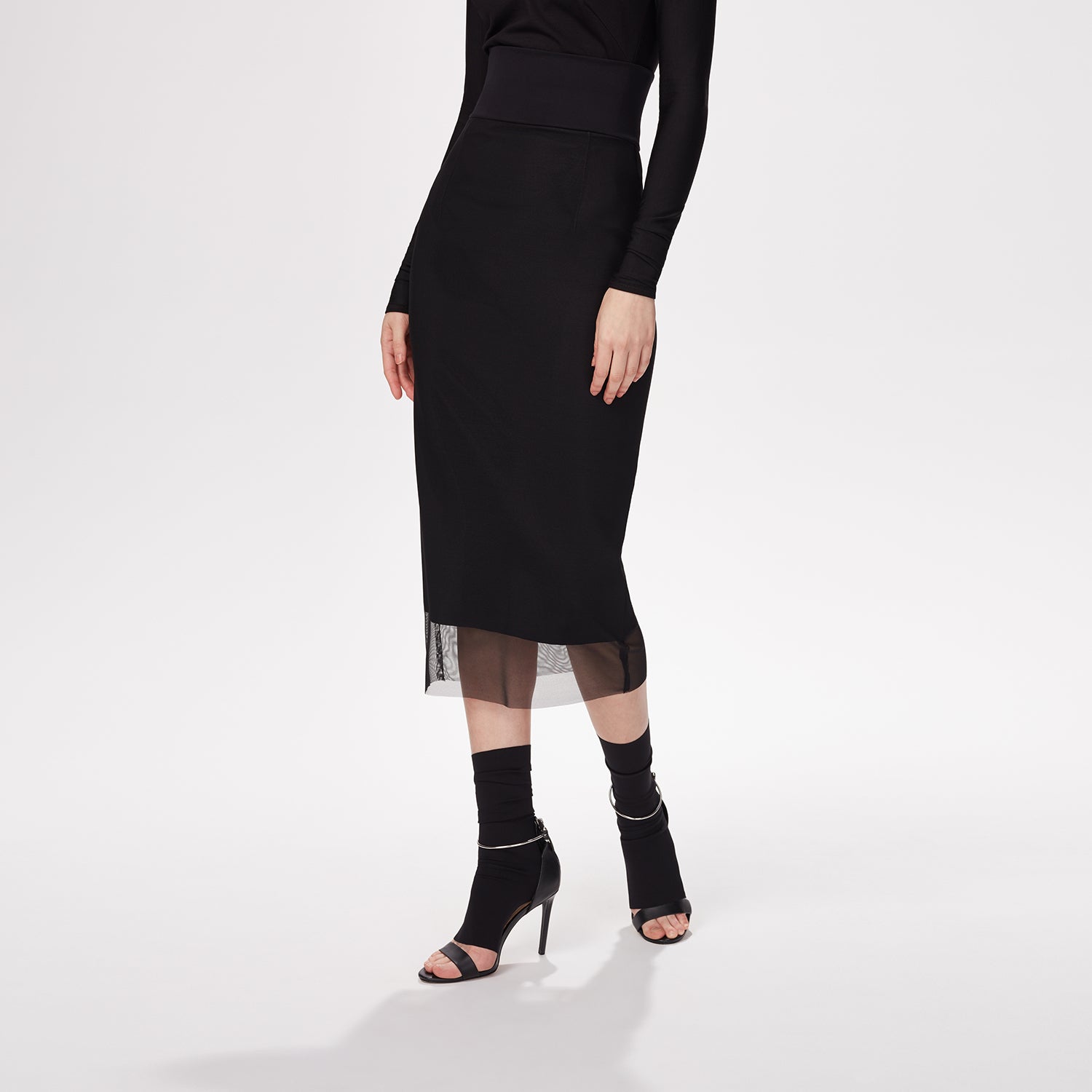 Skirt FECILIA | Black | Maison Marie Saint Pierre