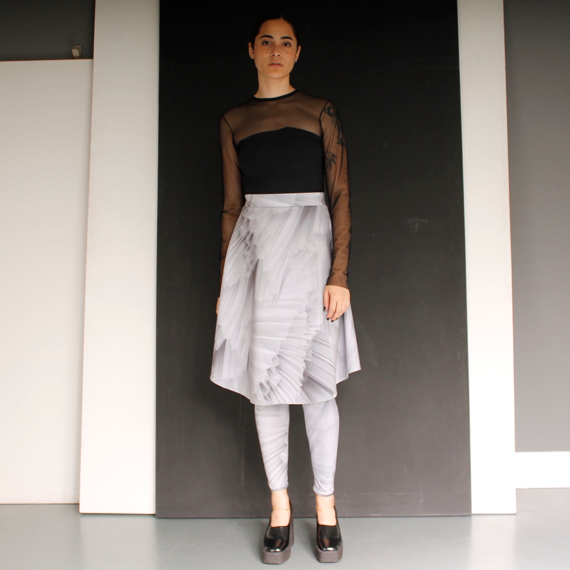 Skirt SERCANTOUR2 | Grey | Maison Marie Saint Pierre