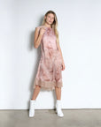 Dress SIA | Rose Pleated Print/Tinta | Maison Marie Saint Pierre