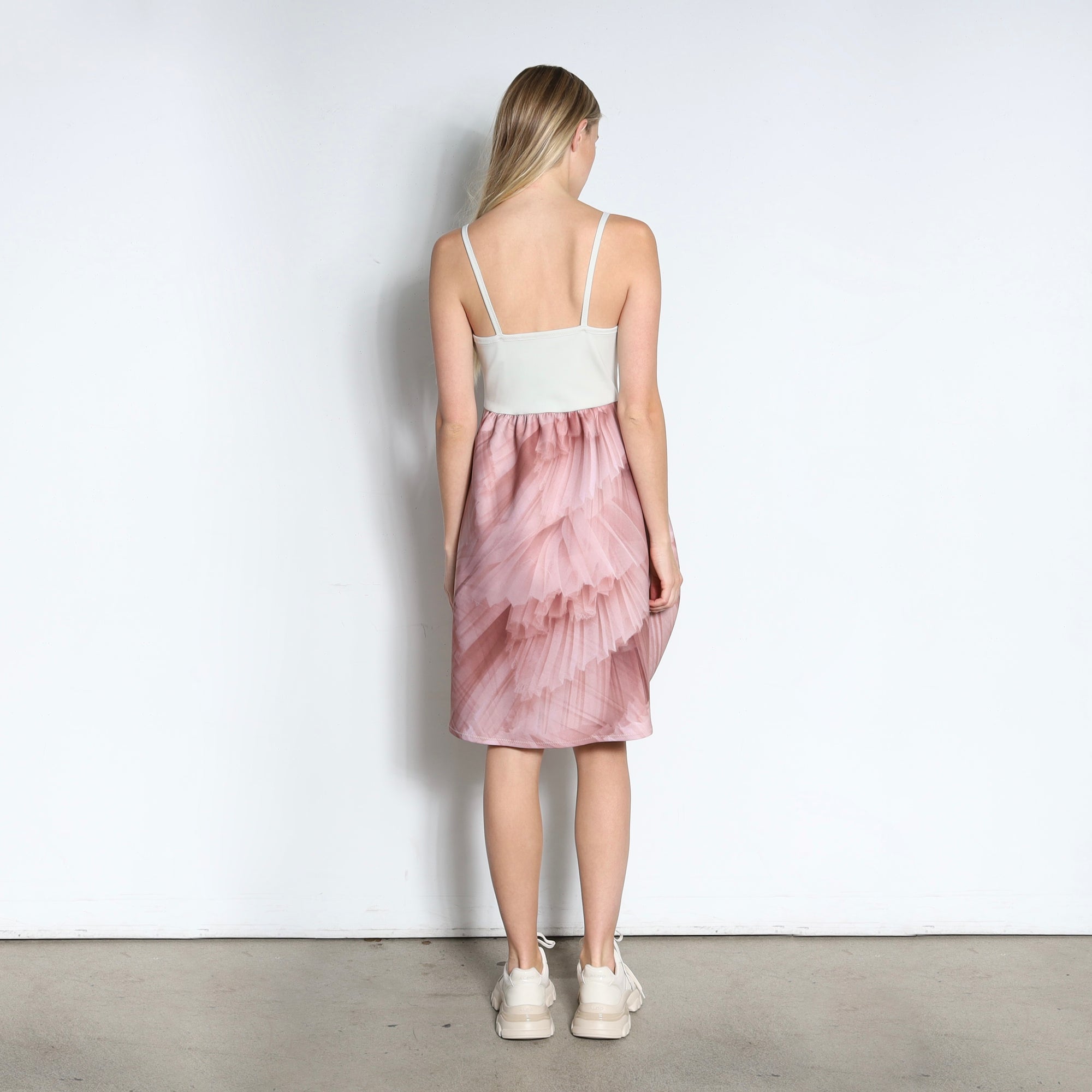 Dress SENSE2 | Rose Pleated Print | Maison Marie Saint Pierre