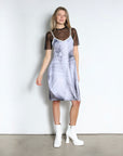 Dress SENSE2 | Grey Pleated Print | Maison Marie Saint Pierre