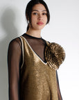 Dress SOMANO | Gold | Maison Marie Saint Pierre