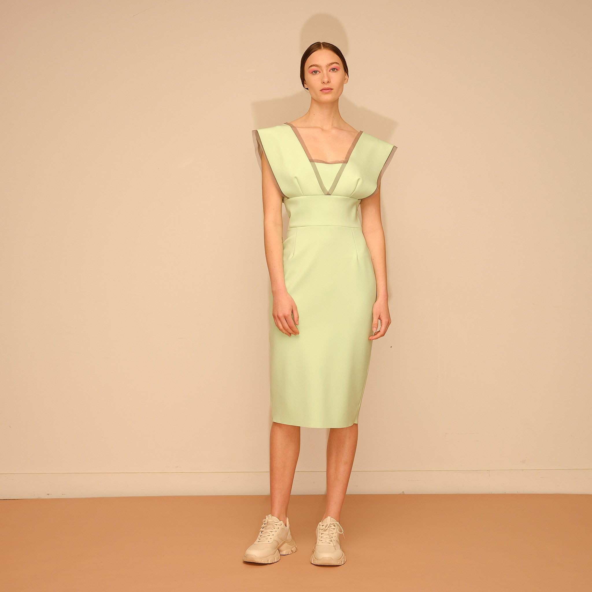 Dress YAKIMOTO | Light Green | Maison Marie Saint Pierre