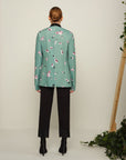 Veste Lomarin | Abstract Floral/White/Light Pink