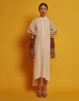 Dress TAIFICA | White/Sand | Maison Marie Saint Pierre