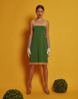 Dress TARIER | Tinta/Green | Maison Marie Saint Pierre