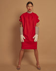 Dress TORINA | Ruby/Silver | Maison Marie Saint Pierre