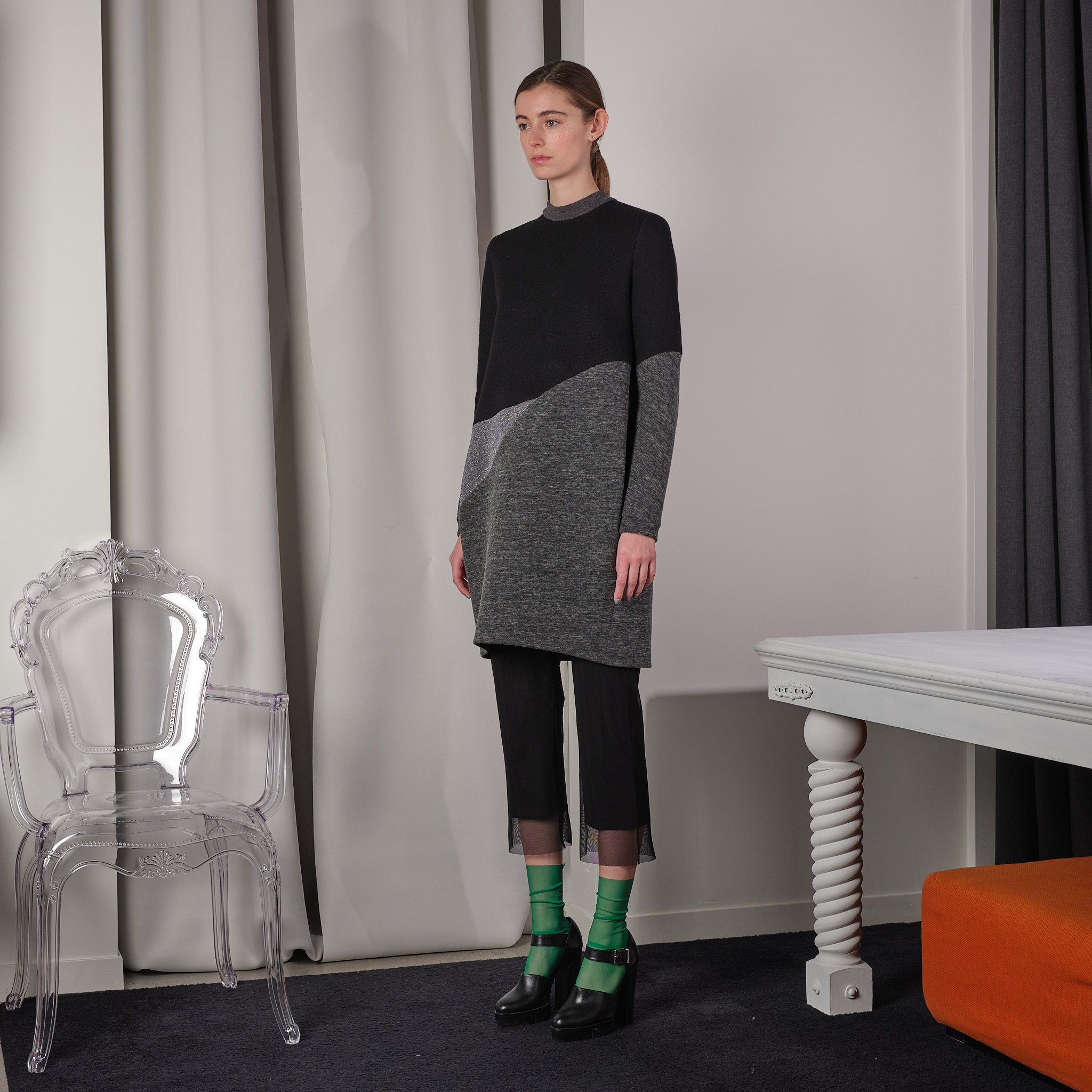 Dress RAVIA | Black/Silver | Maison Marie Saint Pierre
