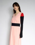Robe Liseron | Light Pink/Black/Red