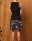 Leesia Dress l Black/Optical Floral