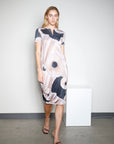 Dress TAAJ2 | Beige Print | Maison Marie Saint Pierre