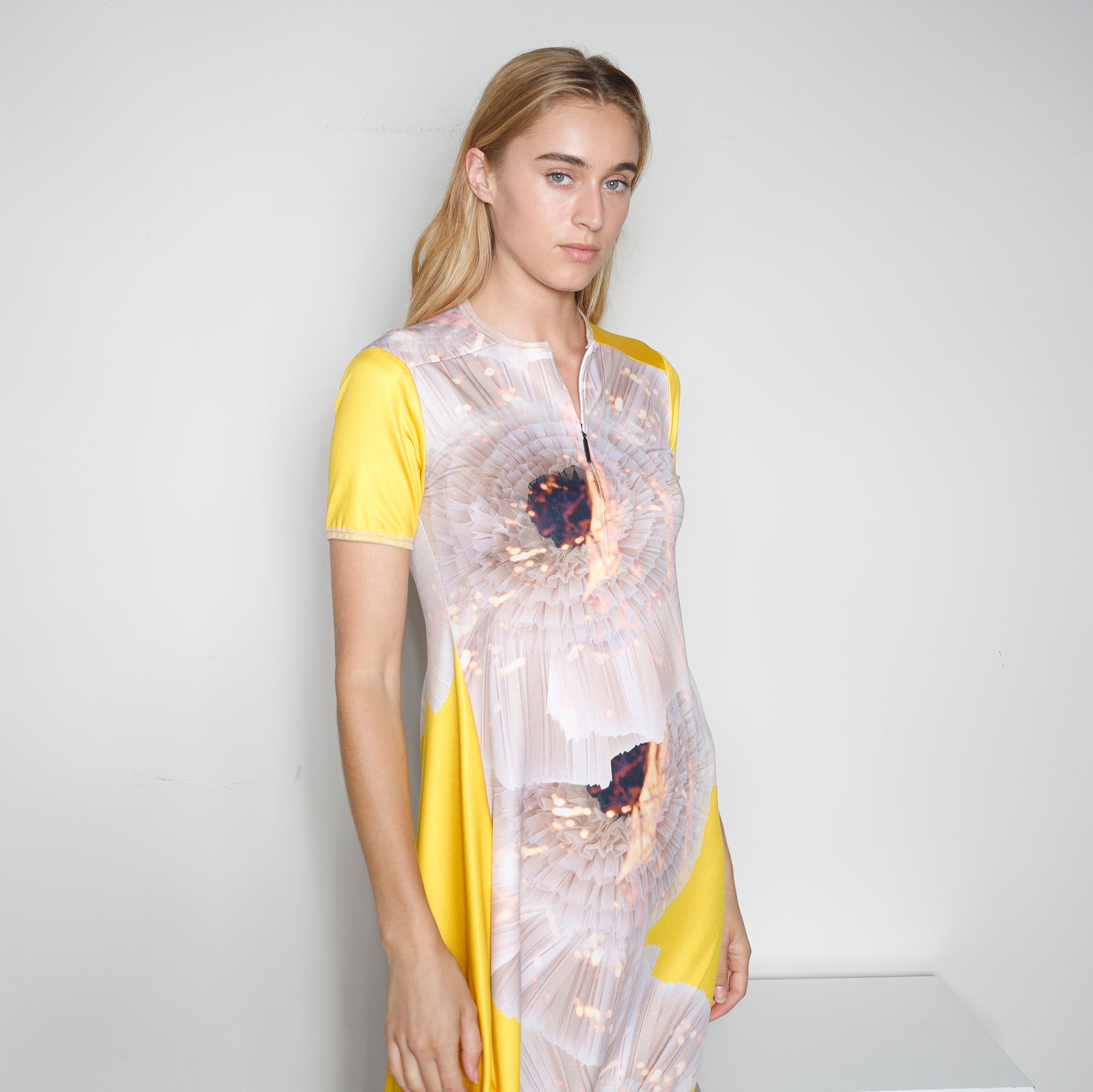 Dress TAAJ2 | Yellow Print | Maison Marie Saint Pierre