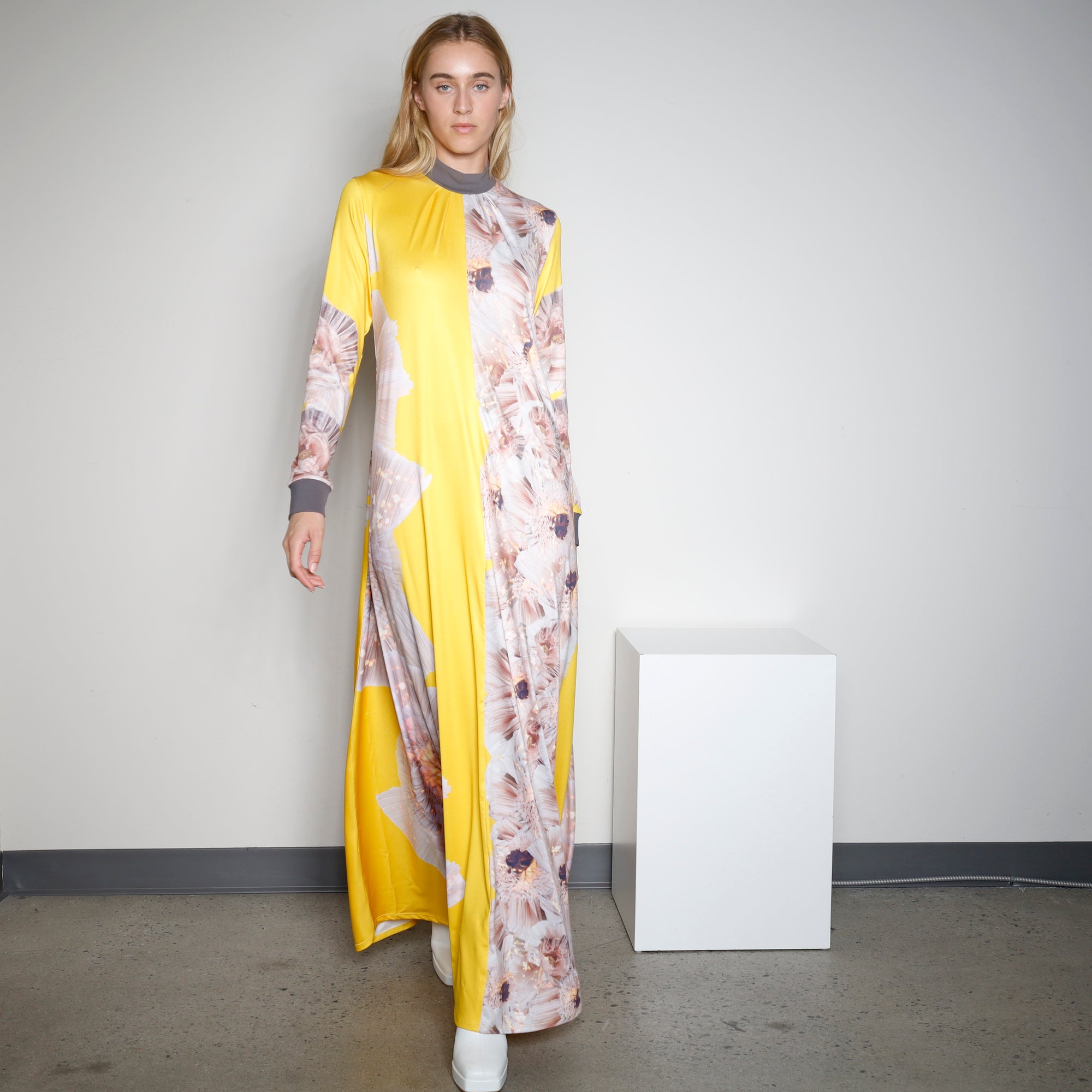 Dress TINDQUIST | Abstract Print/Pewter | Maison Marie Saint Pierre