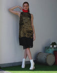 Dress TONZAI | Ruby/Gold/Black | Maison Marie Saint Pierre