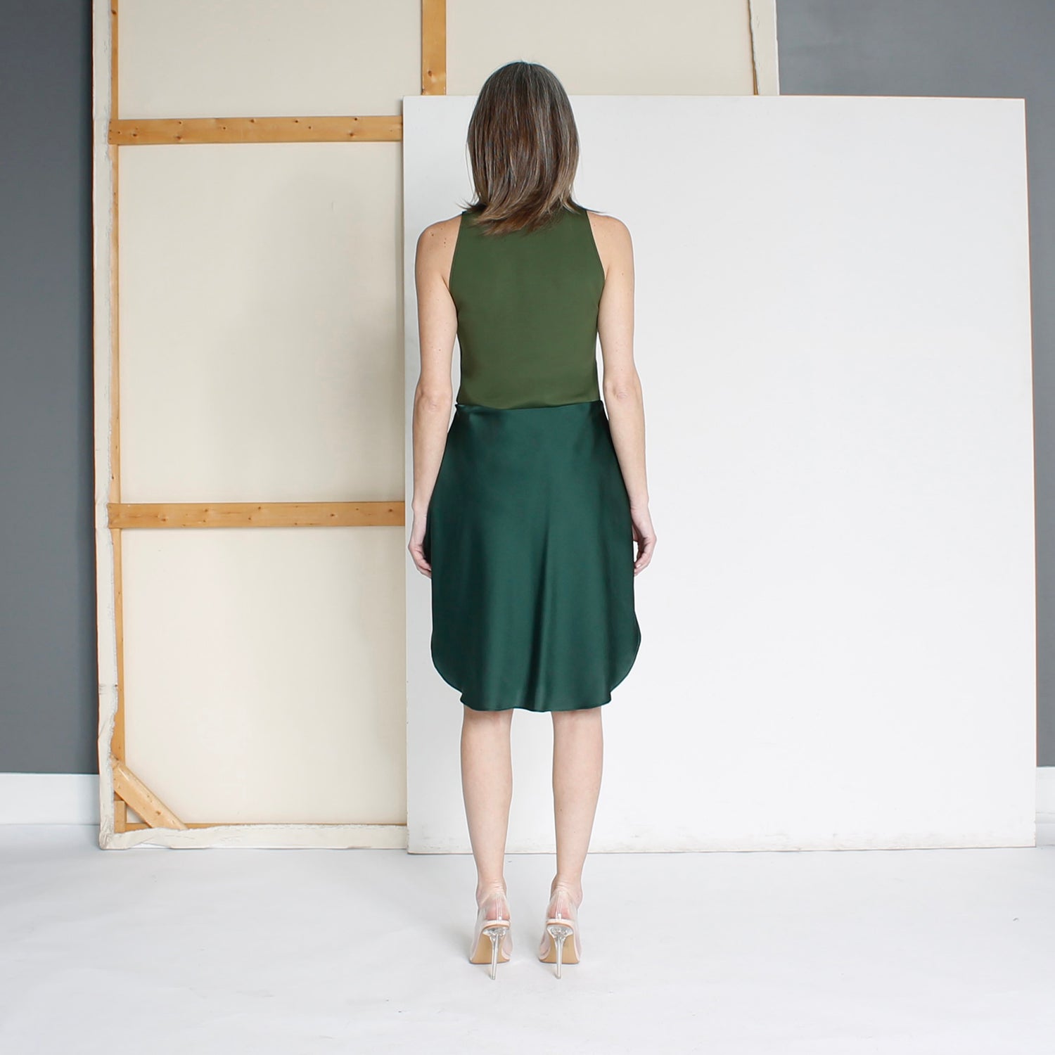 Dress PALOE2 | Green | Maison Marie Saint Pierre