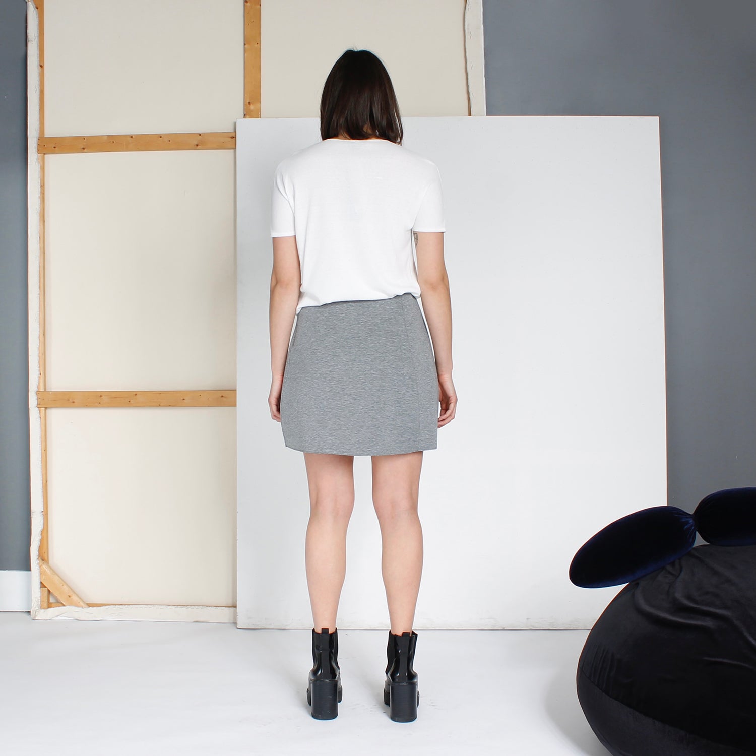 Maison Marie Saint Pierre | Skirts | Mini Skirts | Pardo | Light Grey Mixte