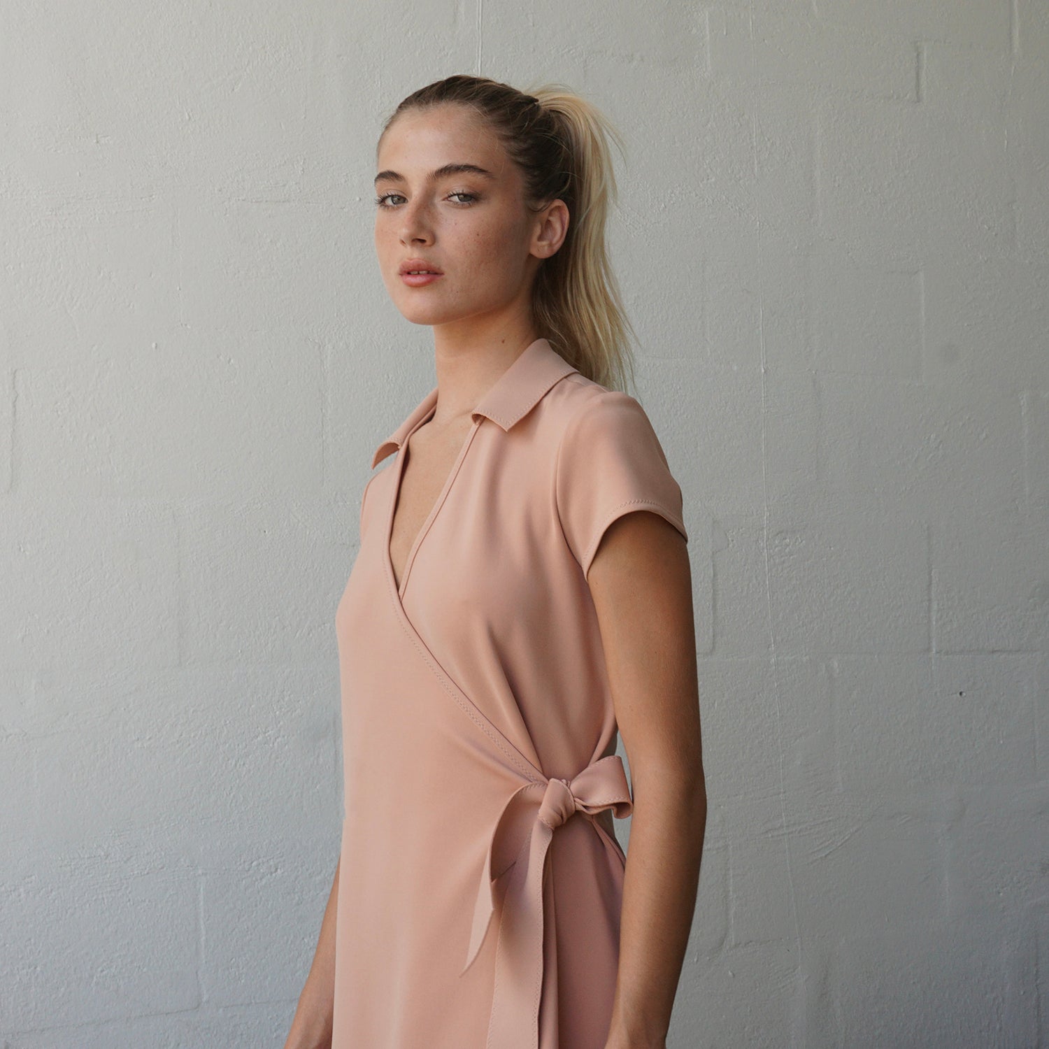 Dress PEARRY | Peach | Maison Marie Saint Pierre