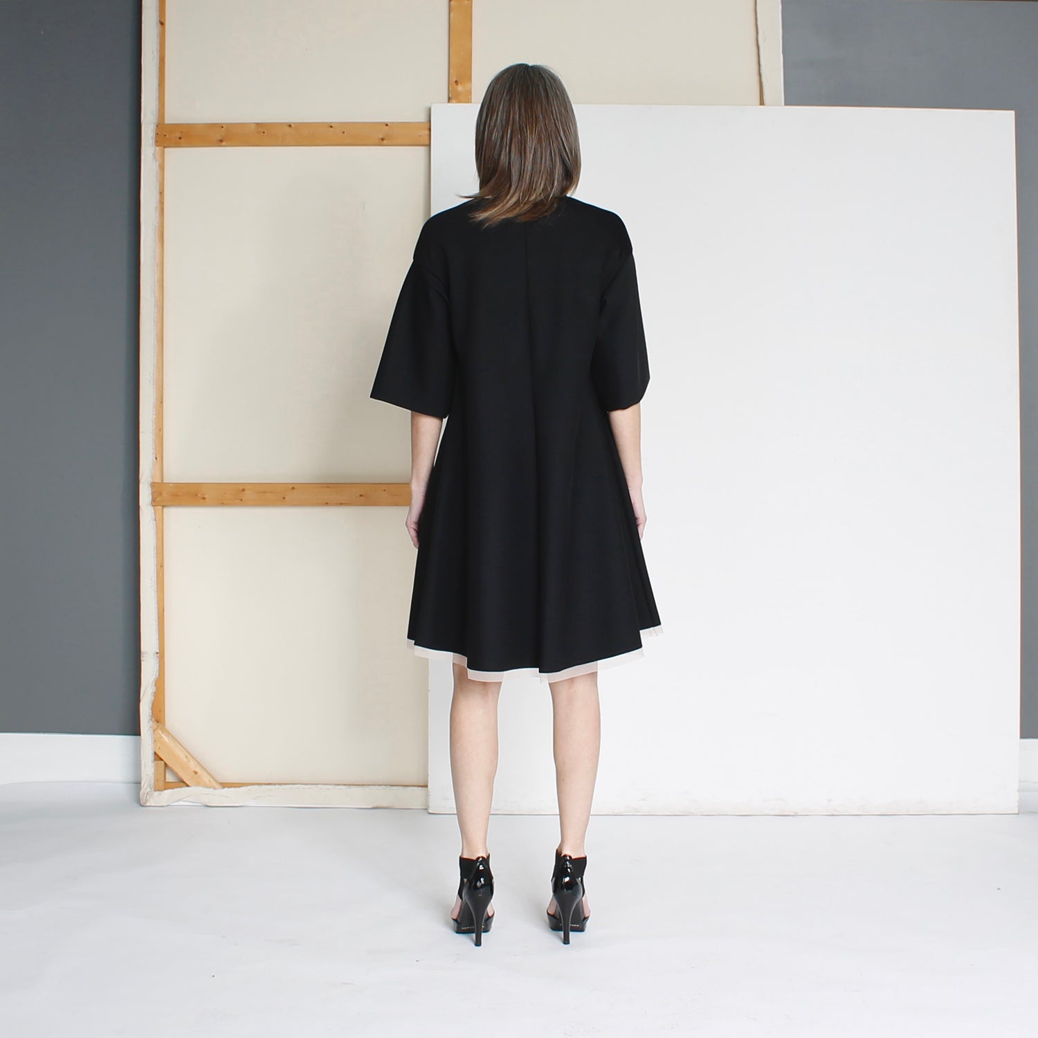 Dress POSILENZA | Black/Blush | Maison Marie Saint Pierre
