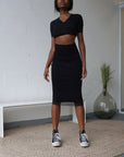 Skirt PYRTE | Black | Maison Marie Saint Pierre