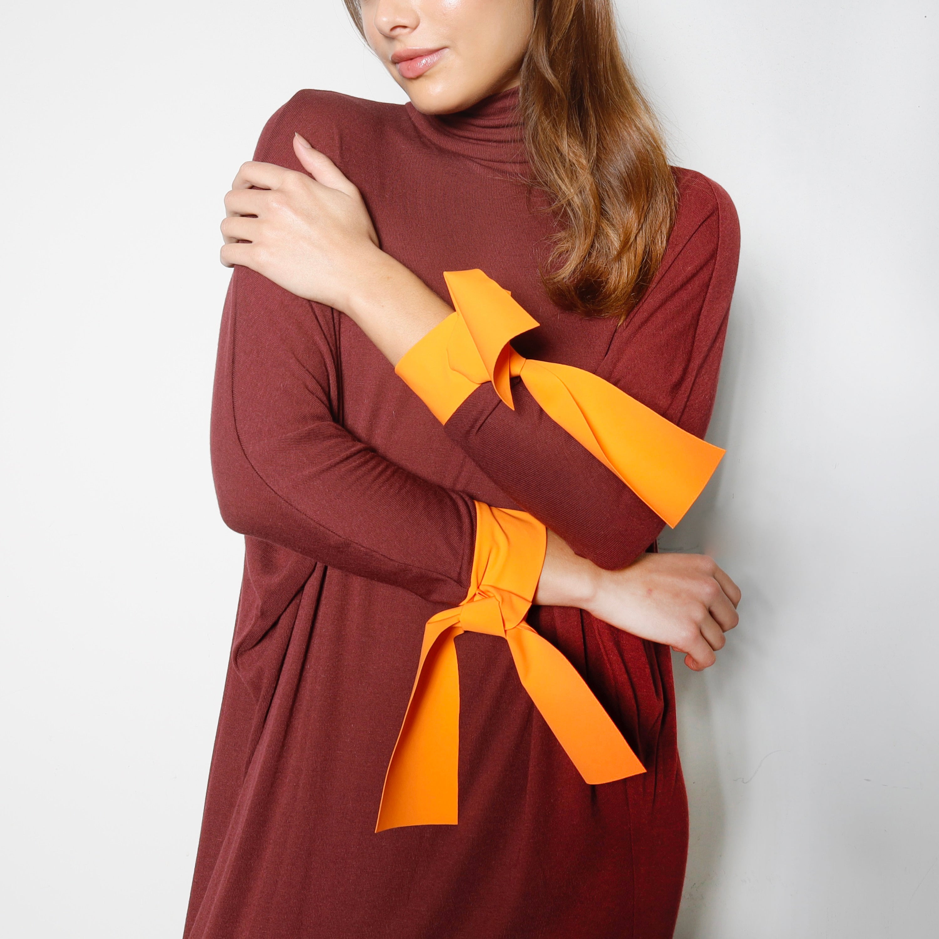 Vacosta dress | Aubergine/Orange