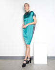 ZAMILTON Dress | Emerald/Pewter | Maison Marie Saint Pierre