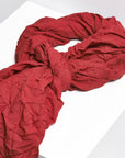 TEXTURED SCARF | Red