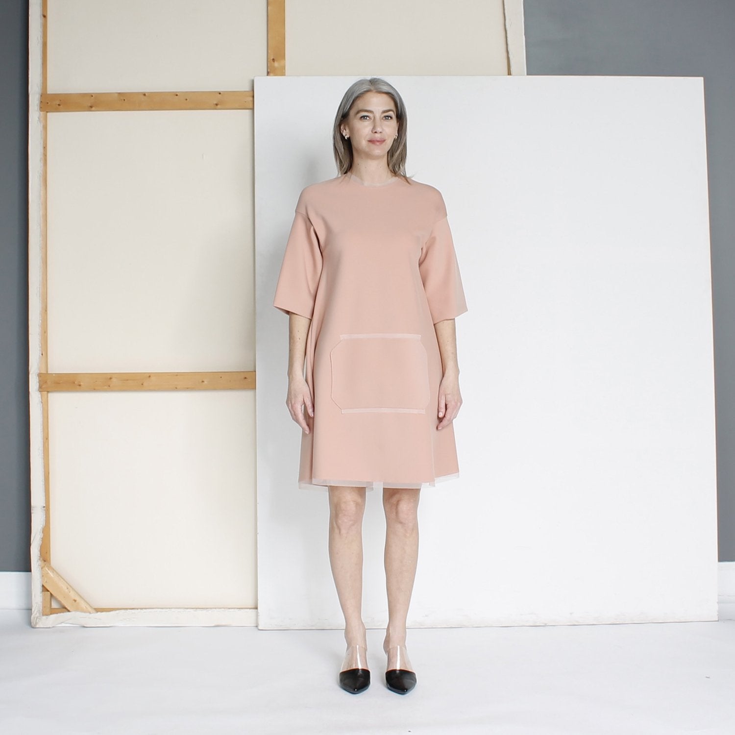 Dress POSILENZA | Light Peach/Blush | Maison Marie Saint Pierre