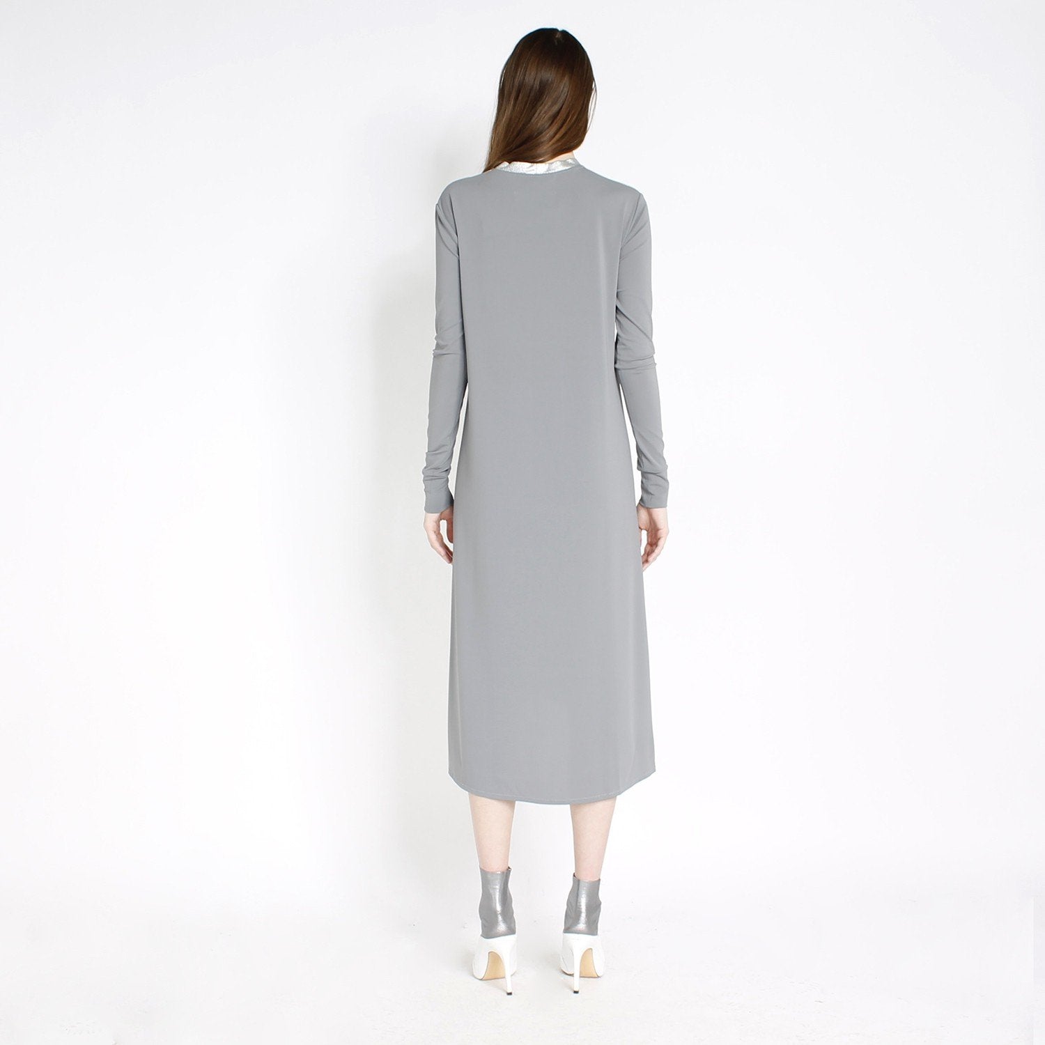 Dress PRESTOA | Grey/Silver | Maison Marie Saint Pierre